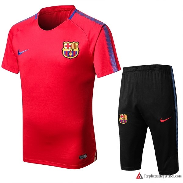 Camiseta Entrenamiento Barcelona Conjunto Completo 2017-2018 Rojo